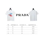 Prada PRD three-dimensional triangle logo short sleeve White