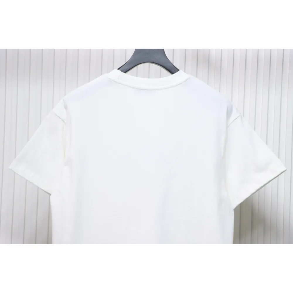 Prada PRD three-dimensional triangle logo short sleeve White