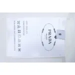 Prada PRD three-dimensional triangle logo short sleeve White