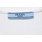 Prada PRD three-dimensional triangle logo short sleeve White