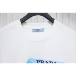 Prada PRD three-dimensional triangle logo short sleeve White