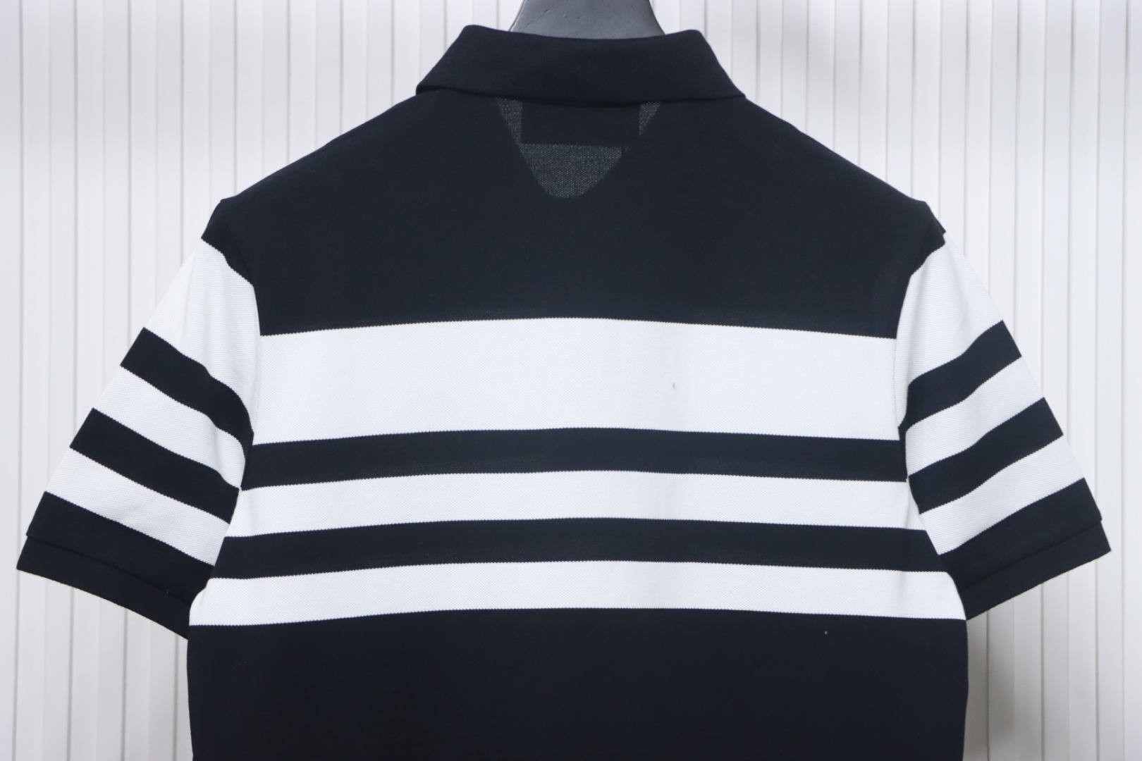 Prada Striped Polo Short Sleeve black
