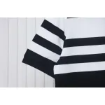 Prada Striped Polo Short Sleeve black