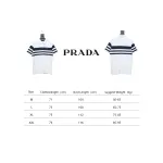Prada Striped Polo Short Sleeve White