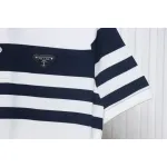 Prada Striped Polo Short Sleeve White