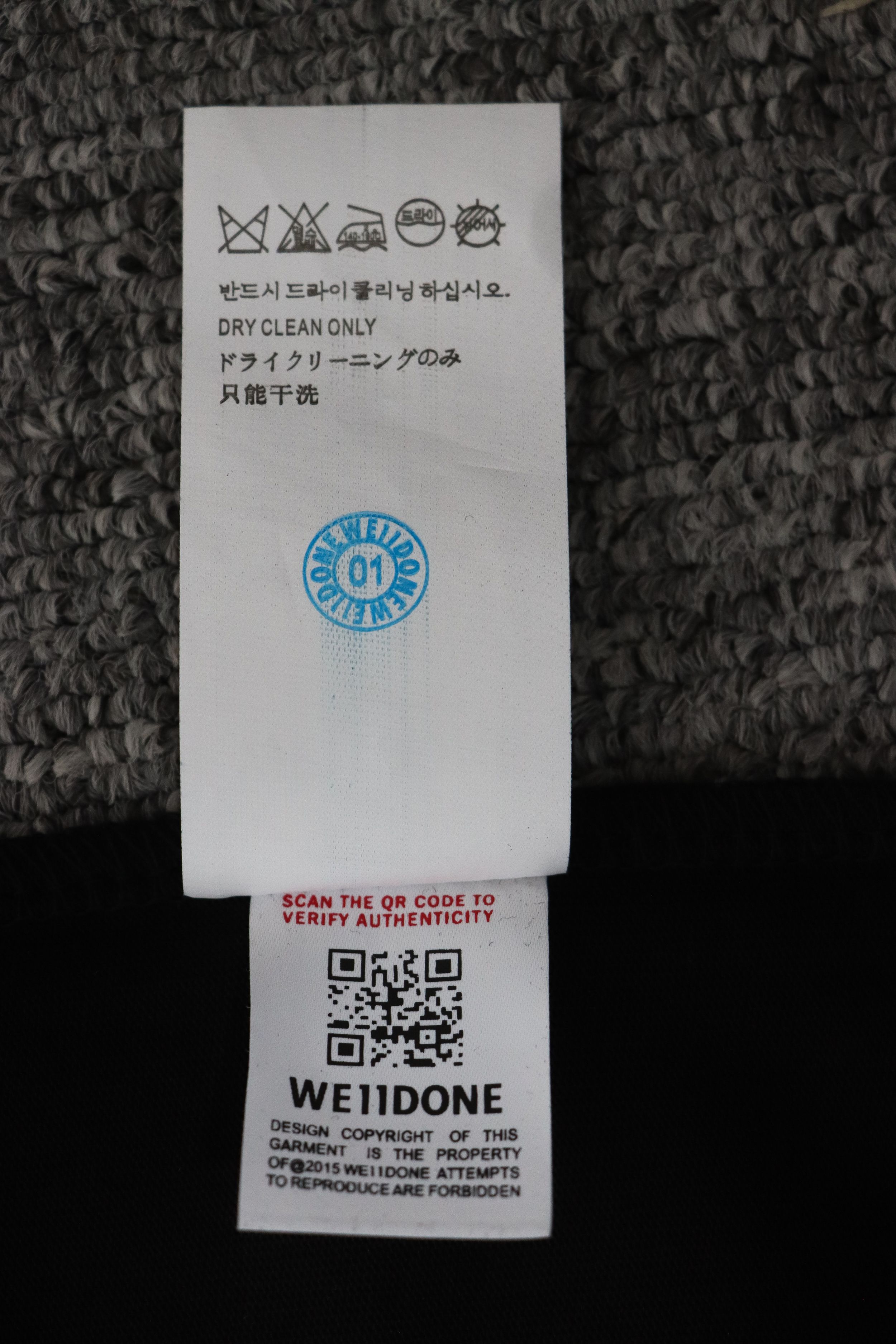 WE11DONE Rainbow Love Bear Print Short Sleeve T-Shirt Black