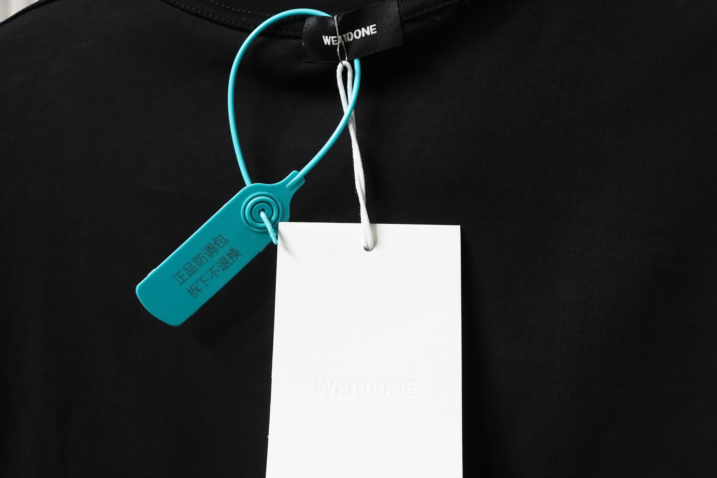 WE11DONE Rainbow Love Bear Print Short Sleeve T-Shirt Black