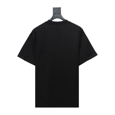 WE11DONE Rainbow Love Bear Print Short Sleeve T-Shirt Black 02