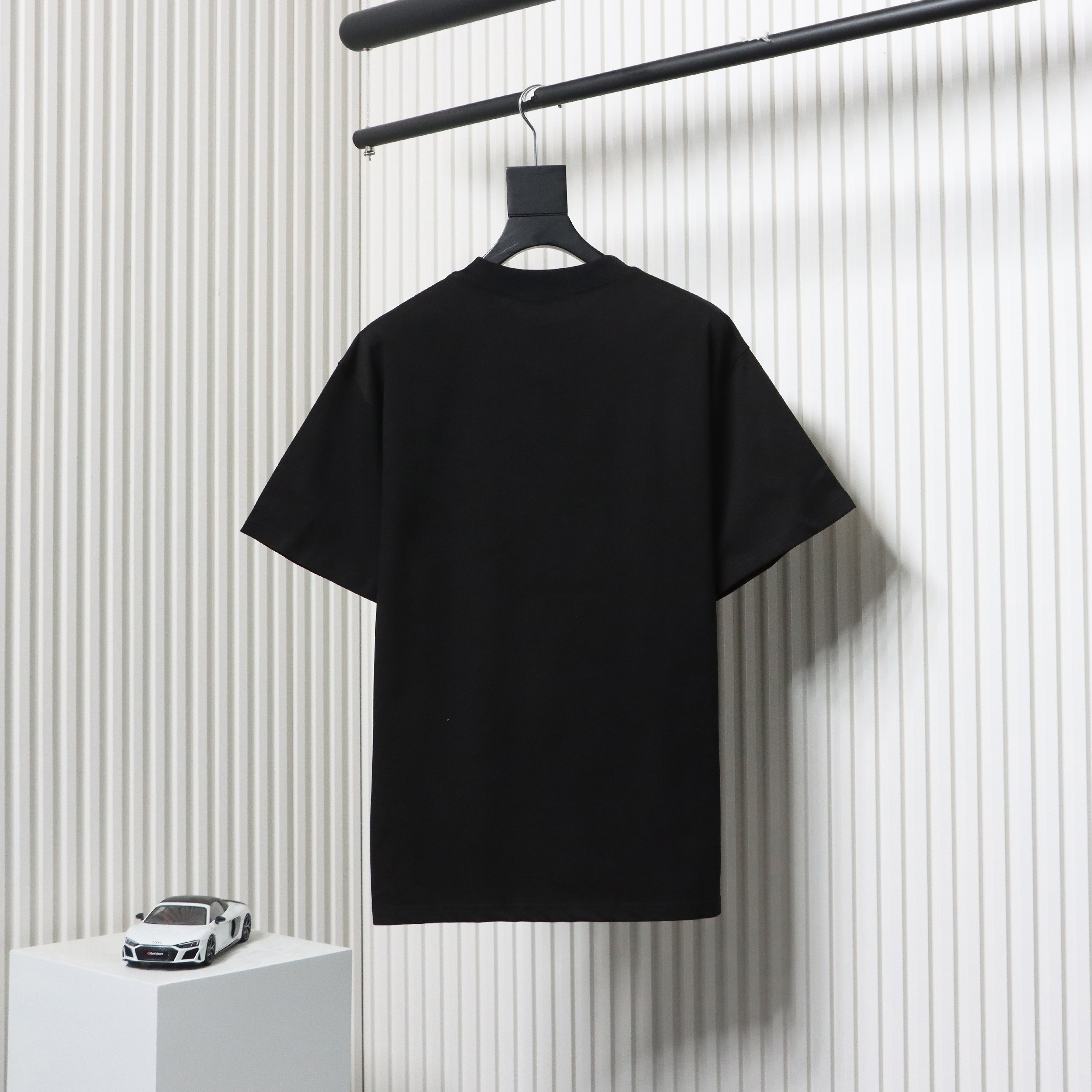 WE11DONE Rainbow Love Bear Print Short Sleeve T-Shirt Black