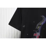 WE11DONE Rainbow Love Bear Print Short Sleeve T-Shirt Black