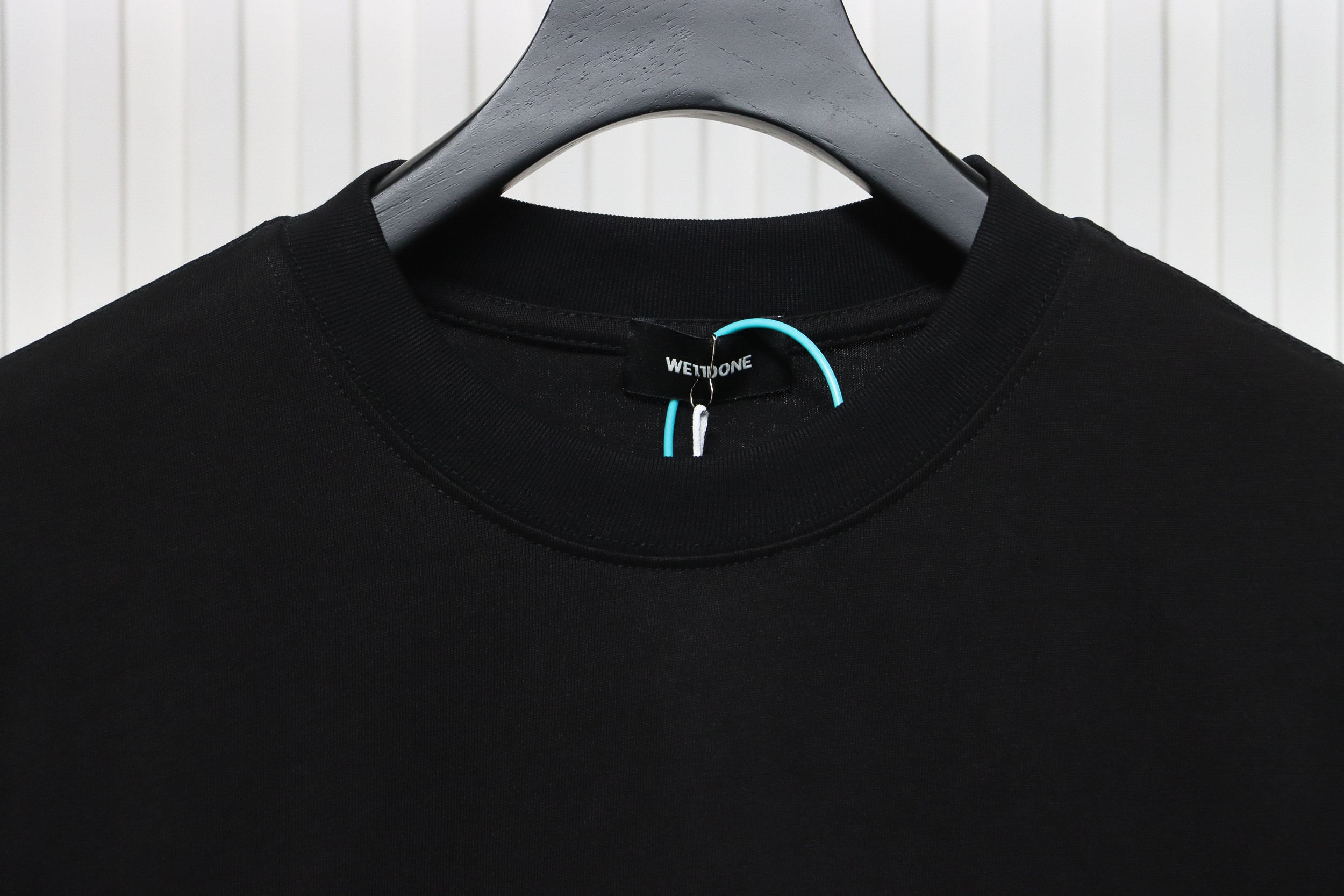 WE11DONE Rainbow Love Bear Print Short Sleeve T-Shirt Black