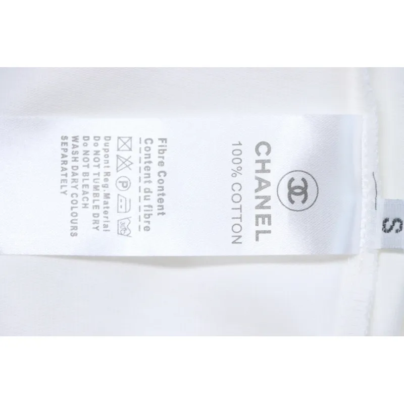 Chanel 24ss heart short-sleeved T-shirt White