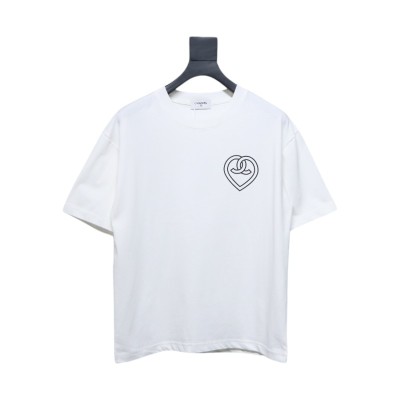 Chanel 24ss heart short-sleeved T-shirt White 01