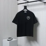 Chanel 24ss heart short-sleeved T-shirt Black