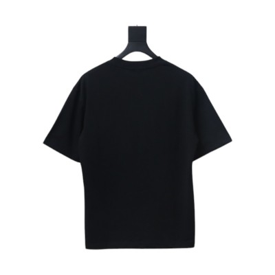 Chanel 24ss heart short-sleeved T-shirt Black 02