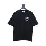 Chanel 24ss heart short-sleeved T-shirt Black