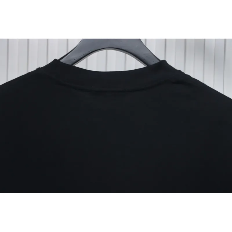 Chanel 24ss heart short-sleeved T-shirt Black