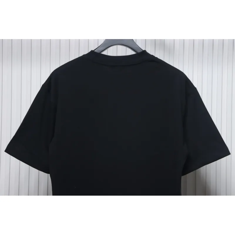 Chanel 24ss heart short-sleeved T-shirt Black