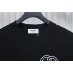 Chanel 24ss heart short-sleeved T-shirt Black