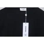 Chanel 24ss heart short-sleeved T-shirt Black