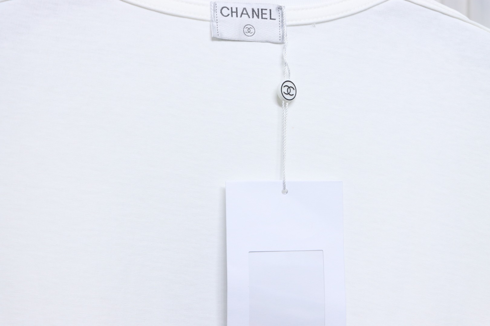 Chanel Pearl Circle Letter Short Sleeve T-shirt