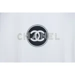Chanel Pearl Circle Letter Short Sleeve T-shirt