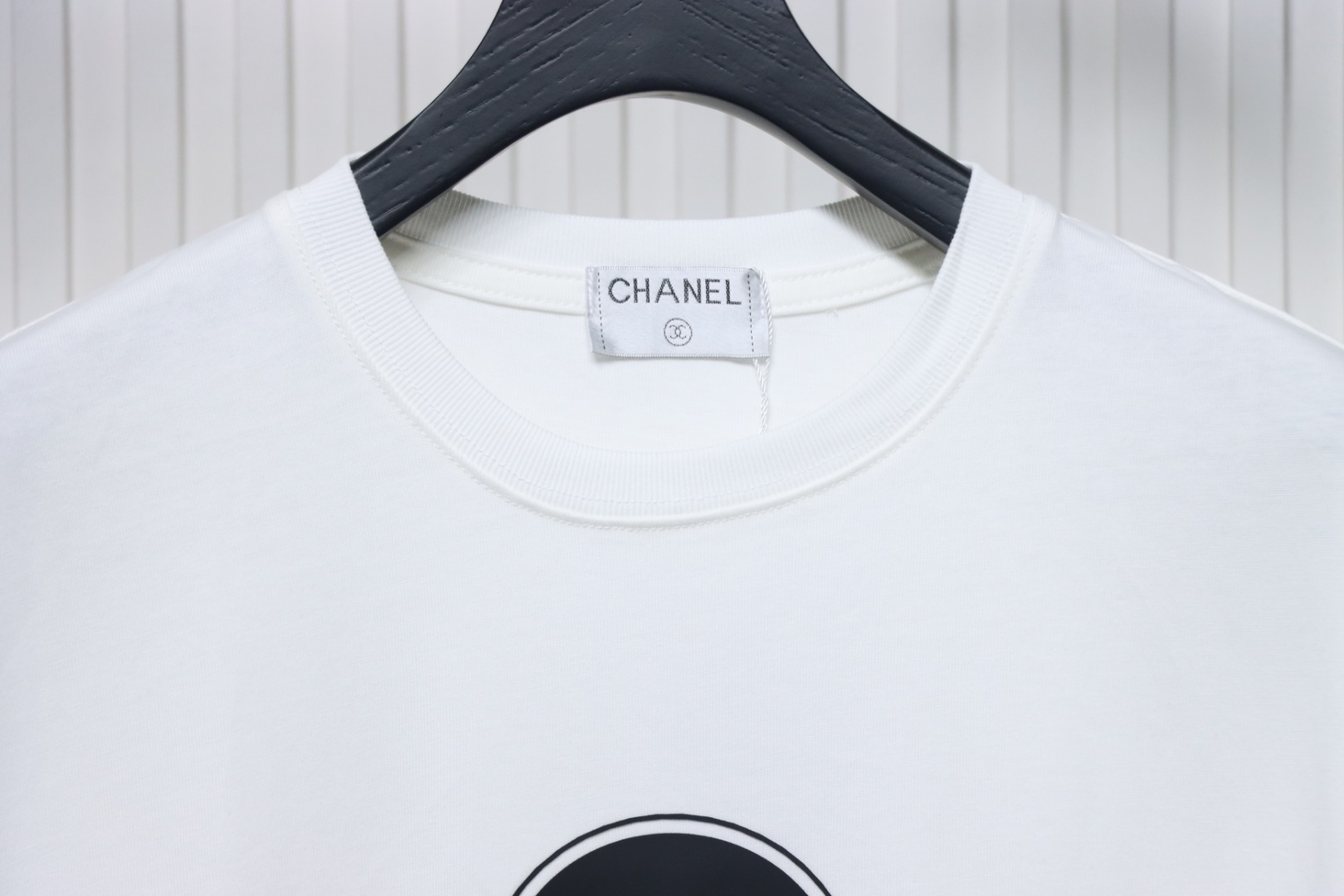 Chanel Pearl Circle Letter Short Sleeve T-shirt