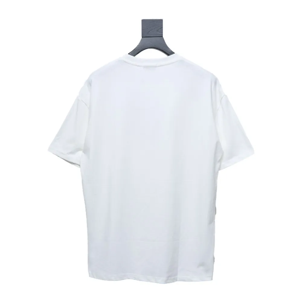 Chanel Pearl Circle Letter Short Sleeve T-shirt