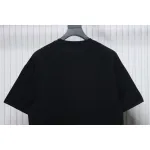 Chanel Pearl Circle Letter Short Sleeve T-shirt Black