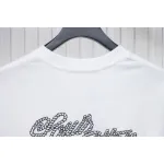 Louis Vuitton 25ss hemp rope knot embroidered short sleeves White