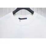 Louis Vuitton 25ss hemp rope knot embroidered short sleeves White