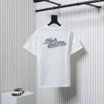 Louis Vuitton 25ss hemp rope knot embroidered short sleeves White