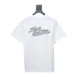 Louis Vuitton 25ss hemp rope knot embroidered short sleeves White