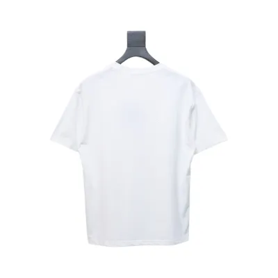 Louis Vuitton LV 25SS flocked logo short-sleeved T-shirt White 02