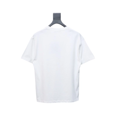Louis Vuitton LV 25SS flocked logo short-sleeved T-shirt White 02