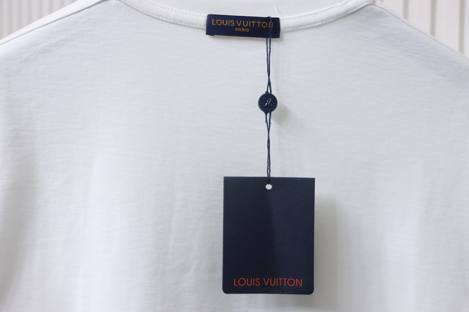 Louis Vuitton LV 25SS flocked logo short-sleeved T-shirt White
