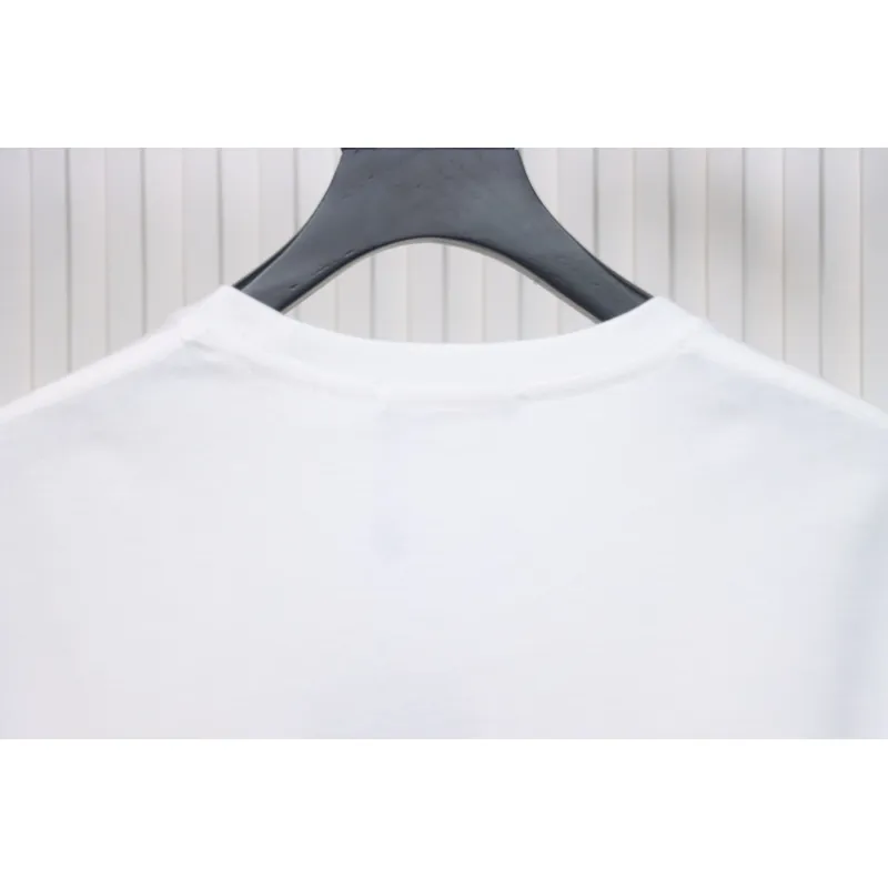 Louis Vuitton LV 25SS flocked logo short-sleeved T-shirt White