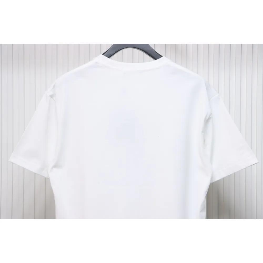 Louis Vuitton LV 25SS flocked logo short-sleeved T-shirt White