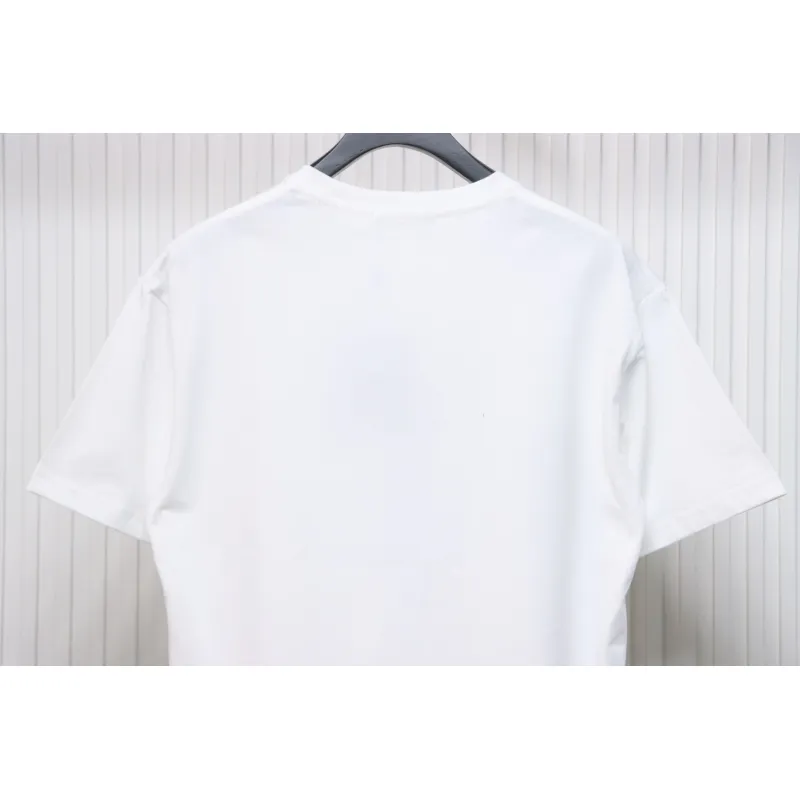 Louis Vuitton LV 25SS flocked logo short-sleeved T-shirt White