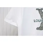 Louis Vuitton LV 25SS flocked logo short-sleeved T-shirt White