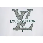 Louis Vuitton LV 25SS flocked logo short-sleeved T-shirt White