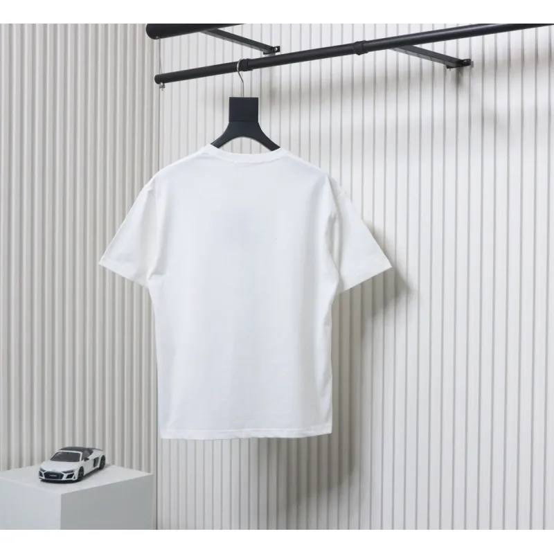 Louis Vuitton LV 25SS flocked logo short-sleeved T-shirt White