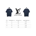 Louis Vuitton LV 25ss New Pharrell Chessboard Short Sleeve T-Shirt Blue