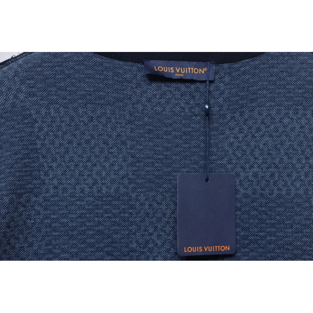 Louis Vuitton LV 25ss New Pharrell Chessboard Short Sleeve T-Shirt Blue