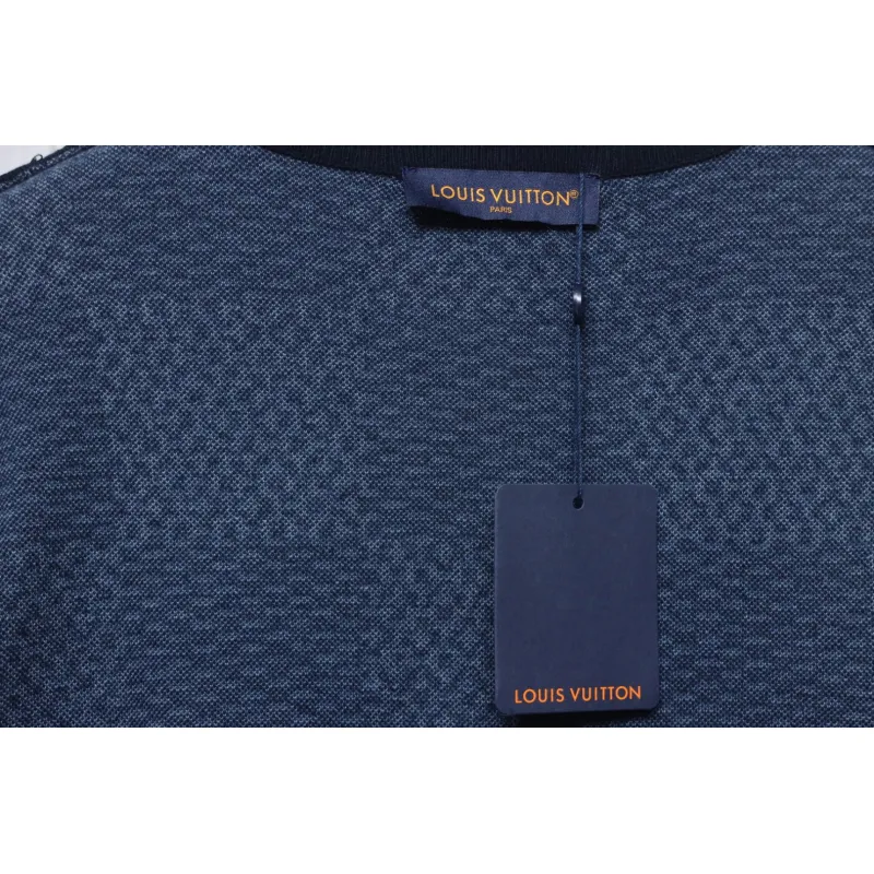 Louis Vuitton LV 25ss New Pharrell Chessboard Short Sleeve T-Shirt Blue