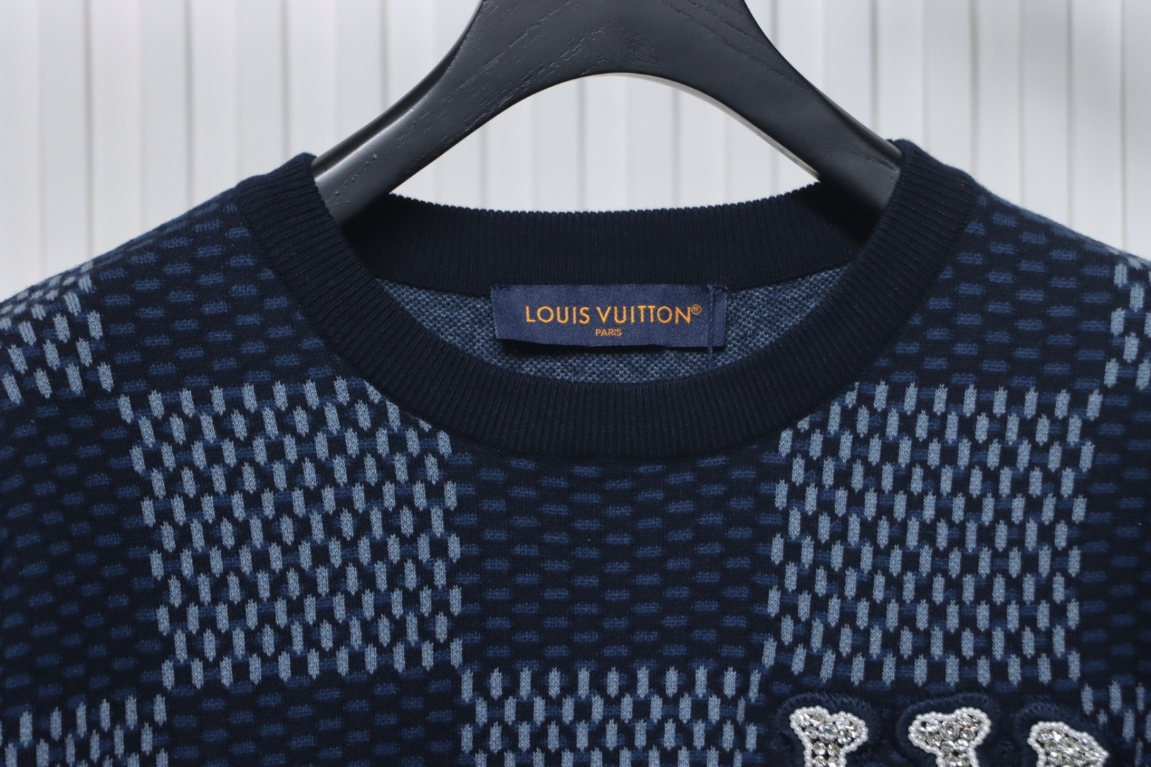 Louis Vuitton LV 25ss New Pharrell Chessboard Short Sleeve T-Shirt Blue