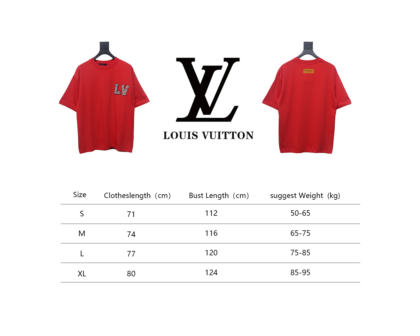 Louis Vuitton New Embroidered Patch Cotton Piqué T-Shirt Red