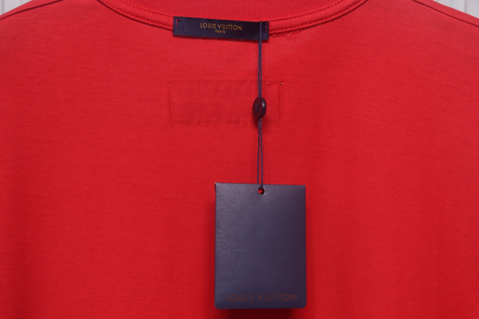 Louis Vuitton New Embroidered Patch Cotton Piqué T-Shirt Red
