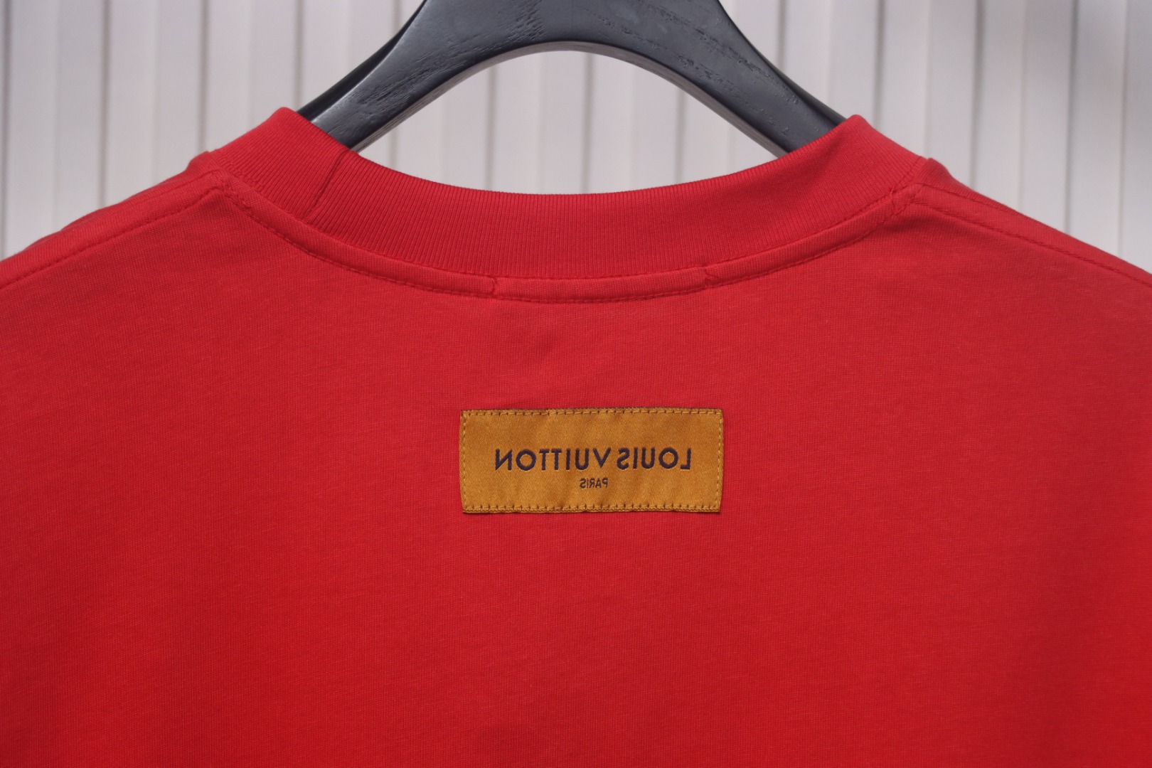 Louis Vuitton New Embroidered Patch Cotton Piqué T-Shirt Red