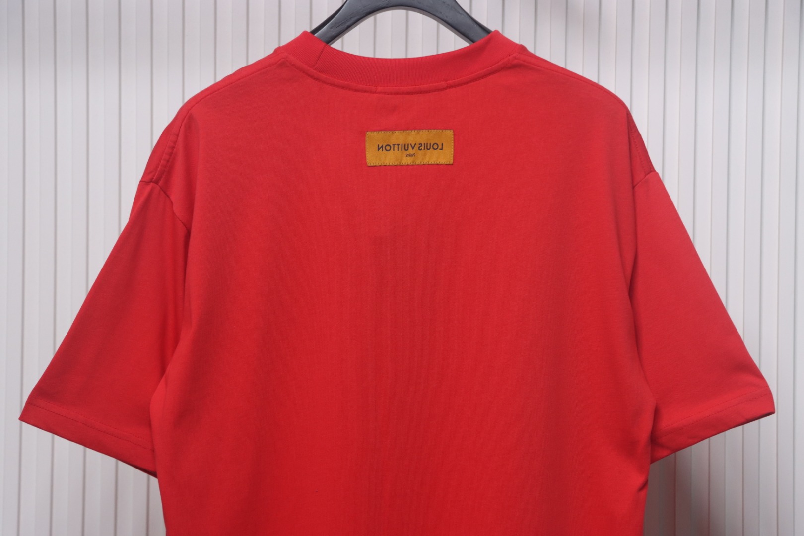 Louis Vuitton New Embroidered Patch Cotton Piqué T-Shirt Red
